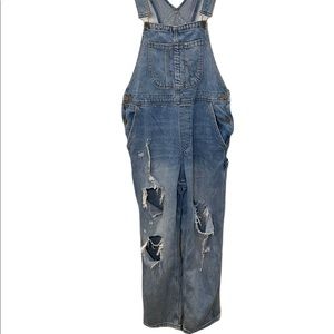 BDG Distressed Denim Overalls Medium